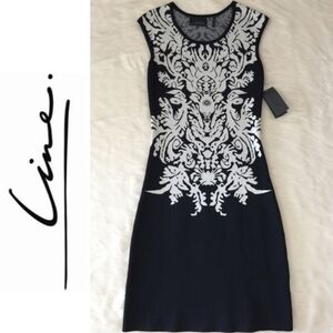 𝅺line knitwear women's knit dress sleeveless a-line